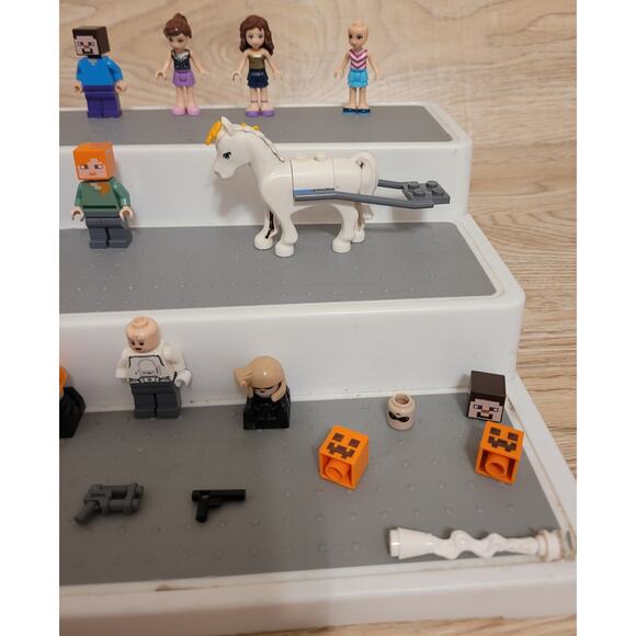 Lot Of 31 Lego Minifigures and Minifigure Accessories Pre-owned As Is Minecraft - Picture 4 of 4